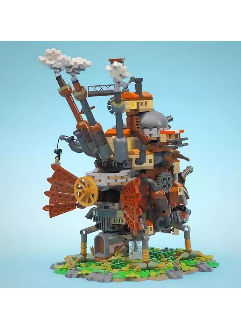 عام **مكعبات بناء قلعة هول المتحركة - نموذج قلعة أنمي ستيمبانك، مكعبات بتفاصيل عالية، لعبة تجميع للمعجبين، مجموعة** - Image 2